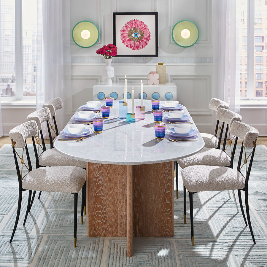Cross Detail Dining Chair | Jonathan Adler Rider | Oroa.com
