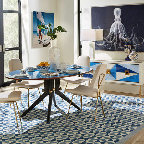 Hexagon Pattern Porcelain Serving Bowl | Jonathan Adler Newport | Oroa.com