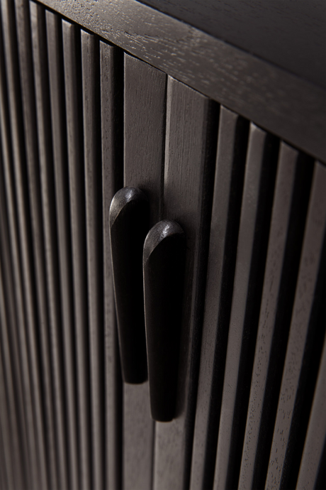 Varnished Teak Industrial Sideboard | Ethnicraft Roller Max | Oroa.com