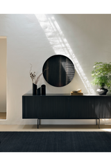 Varnished Teak Industrial Sideboard | Ethnicraft Roller Max | Oroa.com
