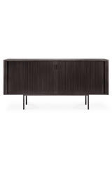 Varnished Teak Industrial Sideboard | Ethnicraft Roller Max | Oroa.com