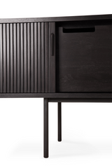 Black Teak TV Cupboard | Ethnicraft Roller Max | Oroa.com