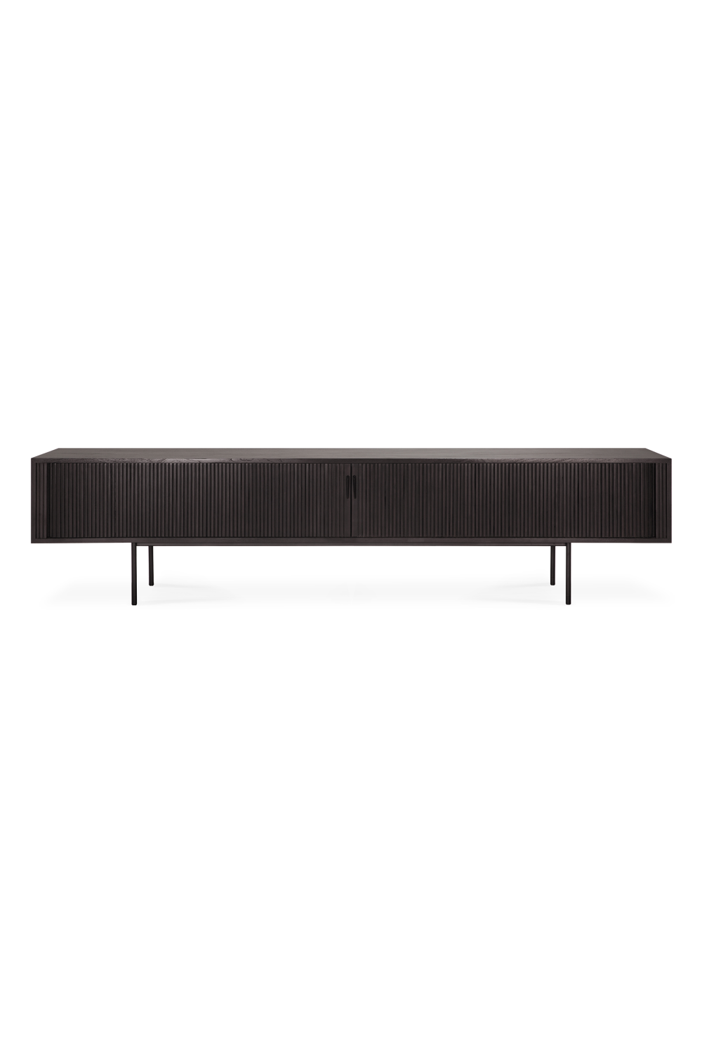 Black Teak TV Cupboard | Ethnicraft Roller Max | Oroa.com
