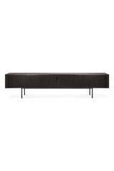 Black Teak TV Cupboard | Ethnicraft Roller Max | Oroa.com