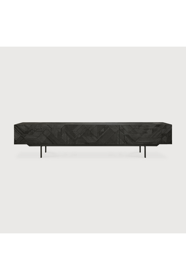 Black Teak Media Unit | Ethnicraft Graphic | OROA.COM