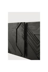 Black Teak Media Unit | Ethnicraft Graphic | OROA.COM