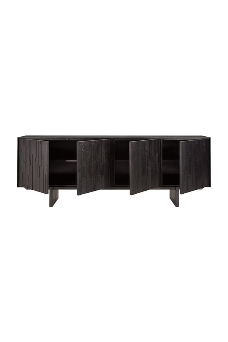 Black Teak Industrial Sideboard – Mosaic – teak finish alternate view 15