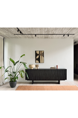 Black Teak Industrial Sideboard – Mosaic – teak finish alternate view 11