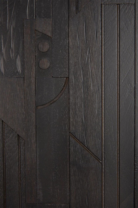 Black Mahogany TV Cabinet | Ethnicraft Mosaic | Oroa.com