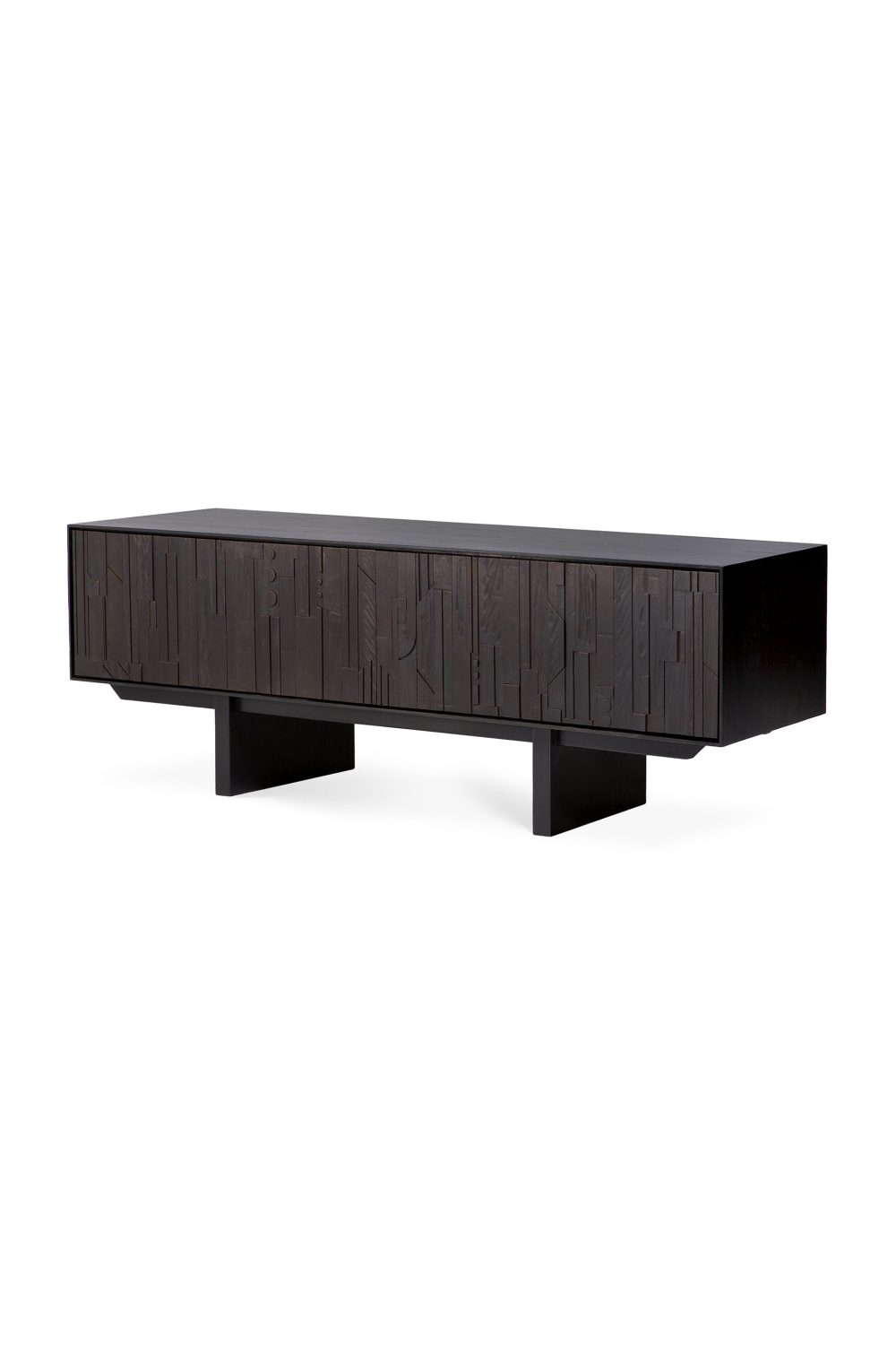 Black Mahogany TV Cabinet | Ethnicraft Mosaic | Oroa.com