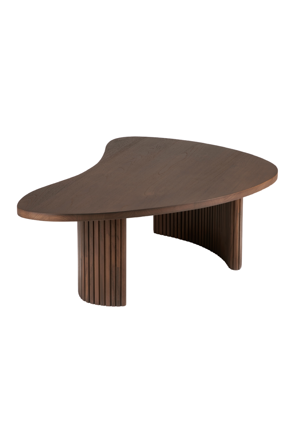 Teak Pebble-Shaped Coffee Table | Ethnicraft Boomerang | Oroa.com