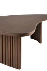Teak Pebble-Shaped Coffee Table | Ethnicraft Boomerang | Oroa.com