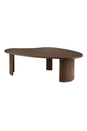 Teak Pebble-Shaped Coffee Table | Ethnicraft Boomerang | Oroa.com