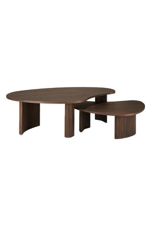 Teak Pebble-Shaped Coffee Table | Ethnicraft Boomerang | Oroa.com