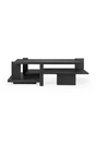 Black Teak Architectural Coffee Table | Ethnicraft Abstract | OROA.com