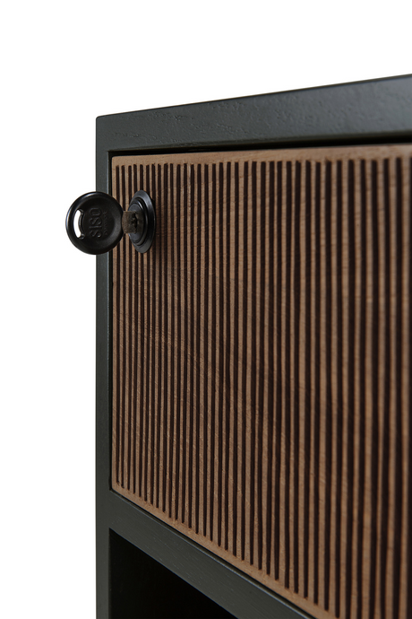 Black Teak Drawer Unit | Ethnicraft Oscar | Oroa.com