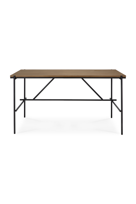 Solid Teak Desk | Ethnicraft Oscar | Oroa.com