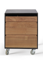 Teak Wheeled Drawer Unit | Ethnicraft Oscar | Oroa.com