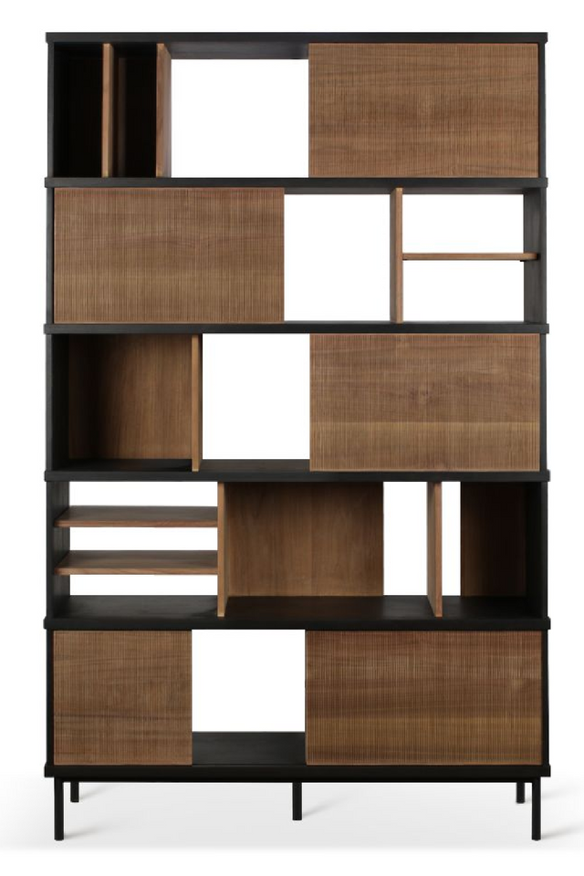 Natural Teak Book Rack | Ethnicraft Oscar | Oroa.com