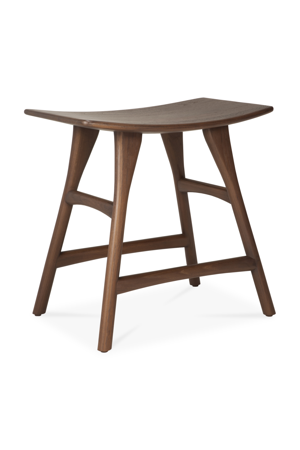 Varnished Teak Stool | Ethnicraft Osso | Oroa.com