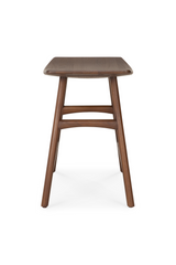 Varnished Teak Stool | Ethnicraft Osso | Oroa.com