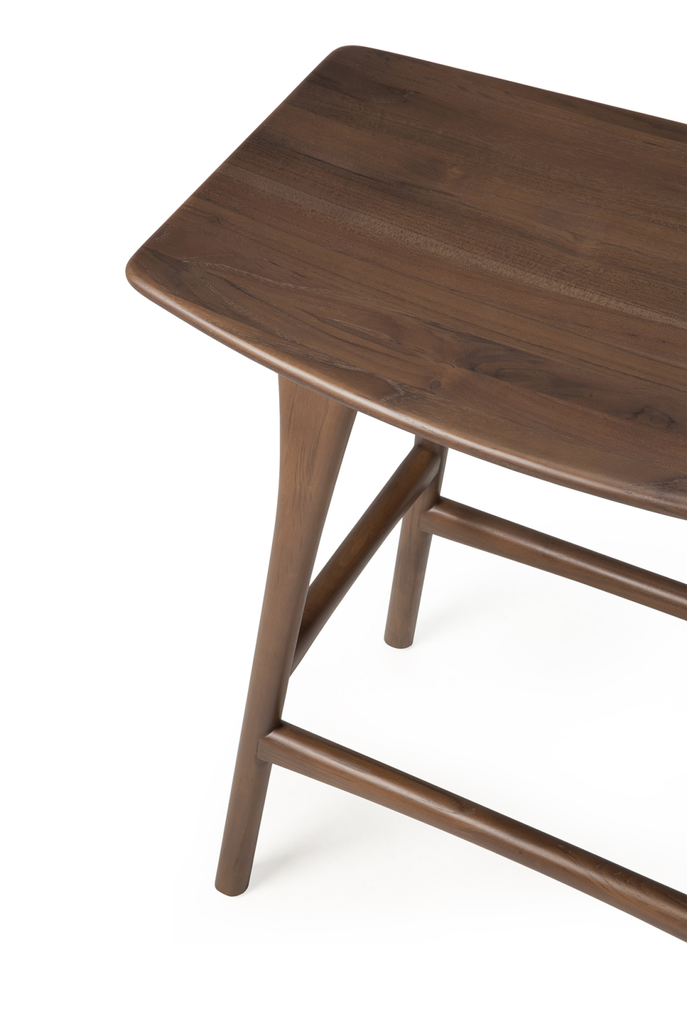 Varnished Teak Counter Stool | Ethnicraft Osso | Oroa.com