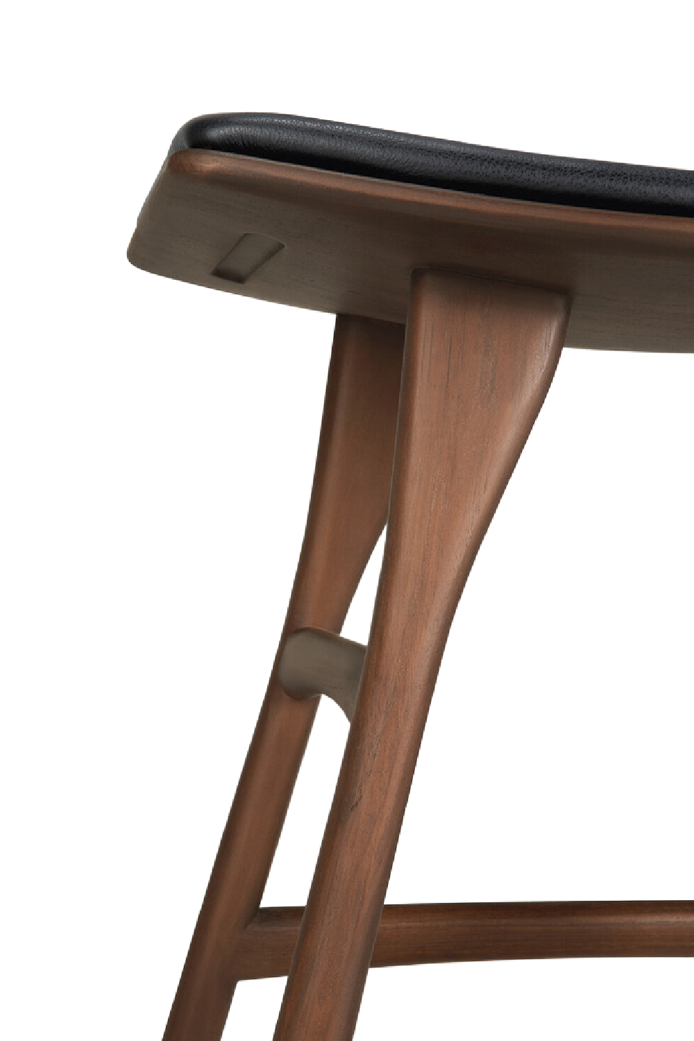 Varnished Teak Stool | Ethnicraft Osso | Oroa.com