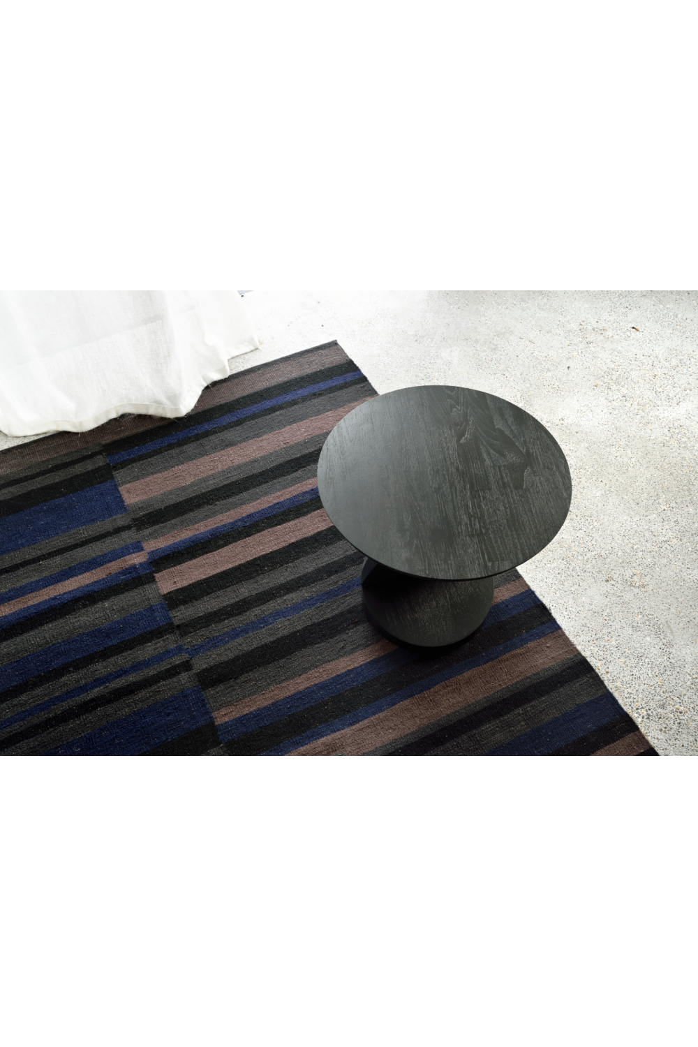 Solid Teak Side Table | Ethnicraft Oblic | OROA.com