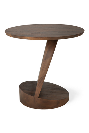 Solid Teak Side Table | Ethnicraft Oblic | OROA.com