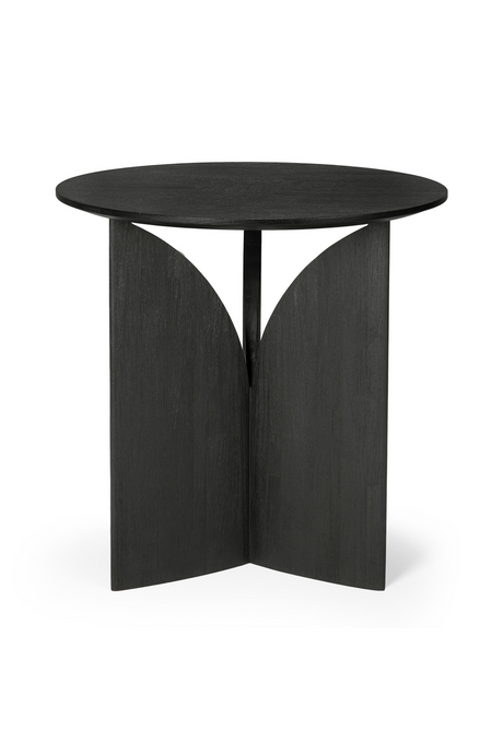Black Teak Side Table | Ethnicraft Fin | OROA.com