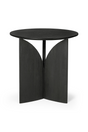 Black Teak Side Table | Ethnicraft Fin | OROA.com