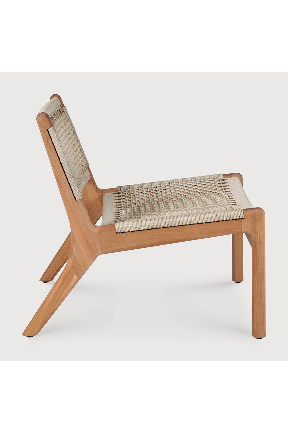 Beige Woven Outdoor Lounge Chair | Ethnicraft Jack | Oroa.com