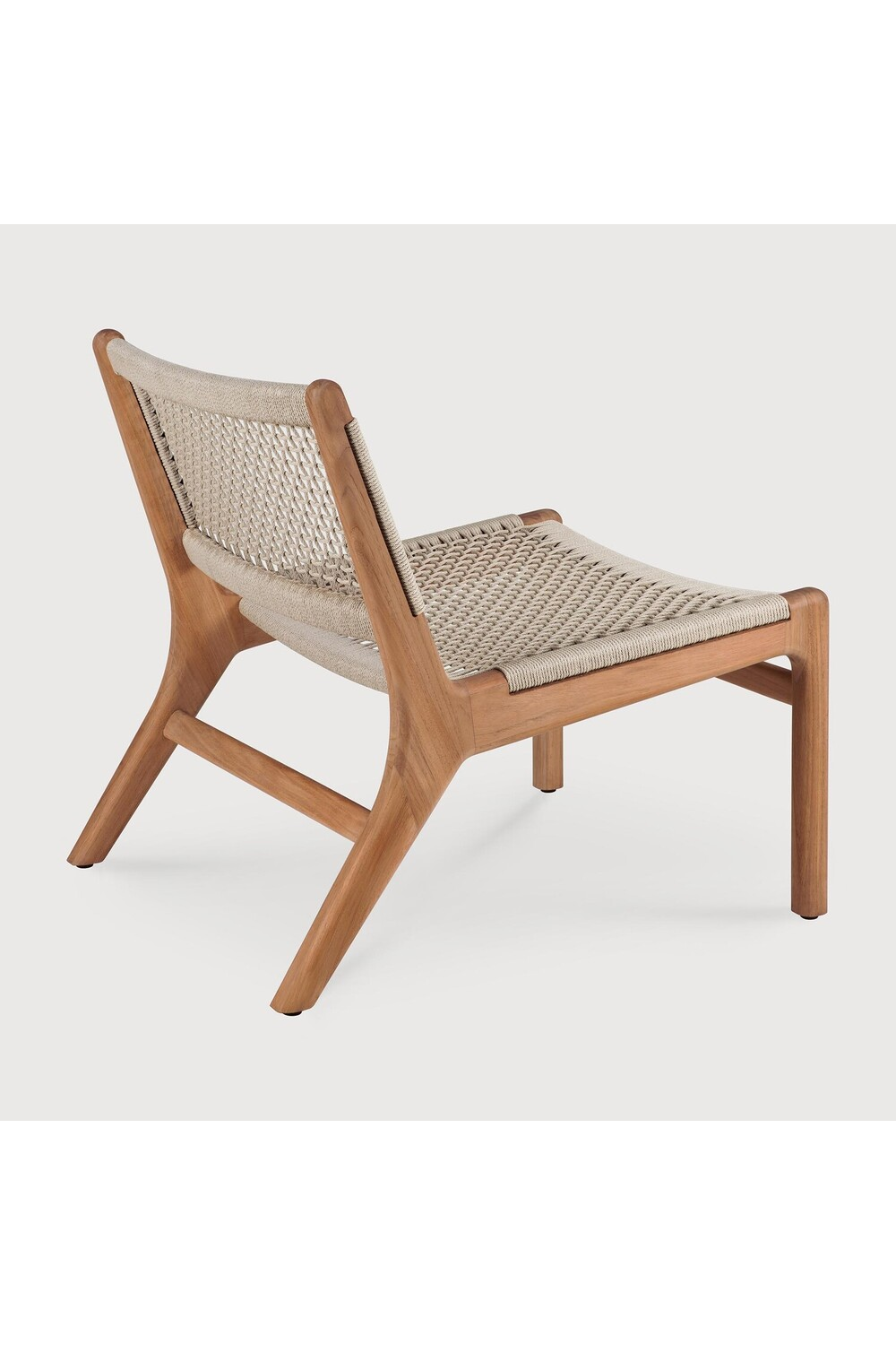 Beige Woven Outdoor Lounge Chair | Ethnicraft Jack | Oroa.com