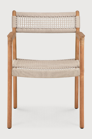 Beige Woven Outdoor Dining Chair | Ethnicraft Jack | Oroa.com
