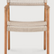 Beige Woven Outdoor Dining Chair | Ethnicraft Jack | Oroa.com
