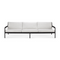 Black Teak 3+ Seater Outdoor Sofa | Ethnicraft Jack | Oroa.com