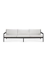 Black Teak 3+ Seater Outdoor Sofa | Ethnicraft Jack | Oroa.com