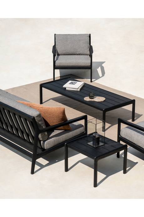 Black Teak Outdoor Lounge Chair | Ethnicraft Jack | Oroa.com
