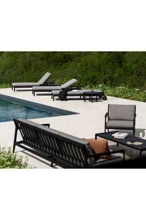 Black Teak Outdoor Lounge Chair | Ethnicraft Jack | Oroa.com