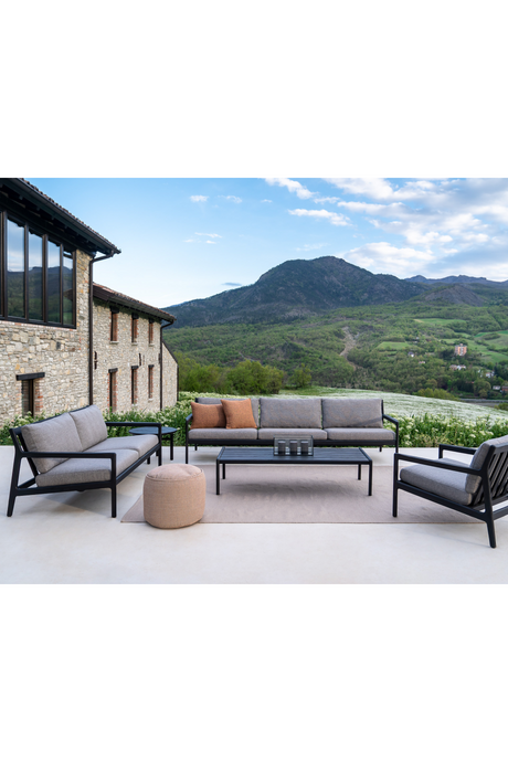 Black Teak Outdoor Lounge Chair | Ethnicraft Jack | Oroa.com