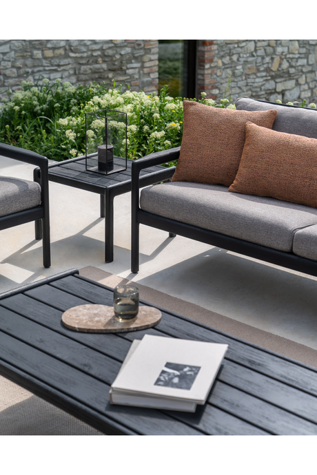 Black Teak Outdoor Sofa – Jack – teak finish alternate view 21