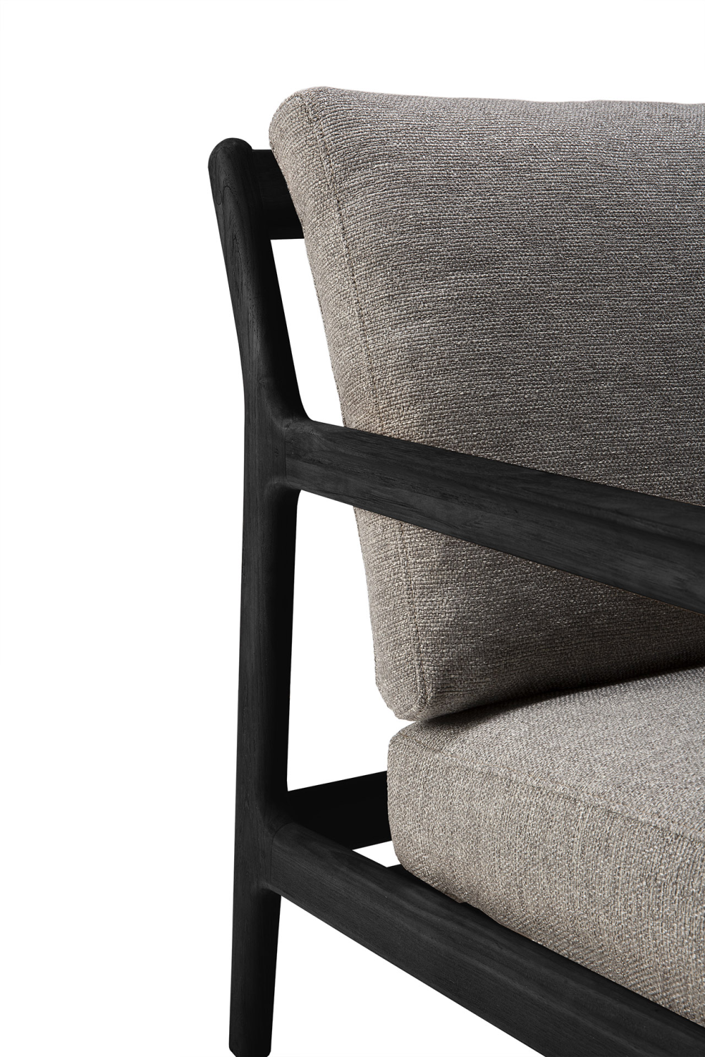 Black Teak 3+ Seater Outdoor Sofa | Ethnicraft Jack | Oroa.com