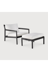 Teak Cushioned Outdoor Stool | Ethnicraft Jack | Oroa.com