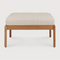 Natural Teak Outdoor Ottoman | Ethnicraft Jack | Oroa.com