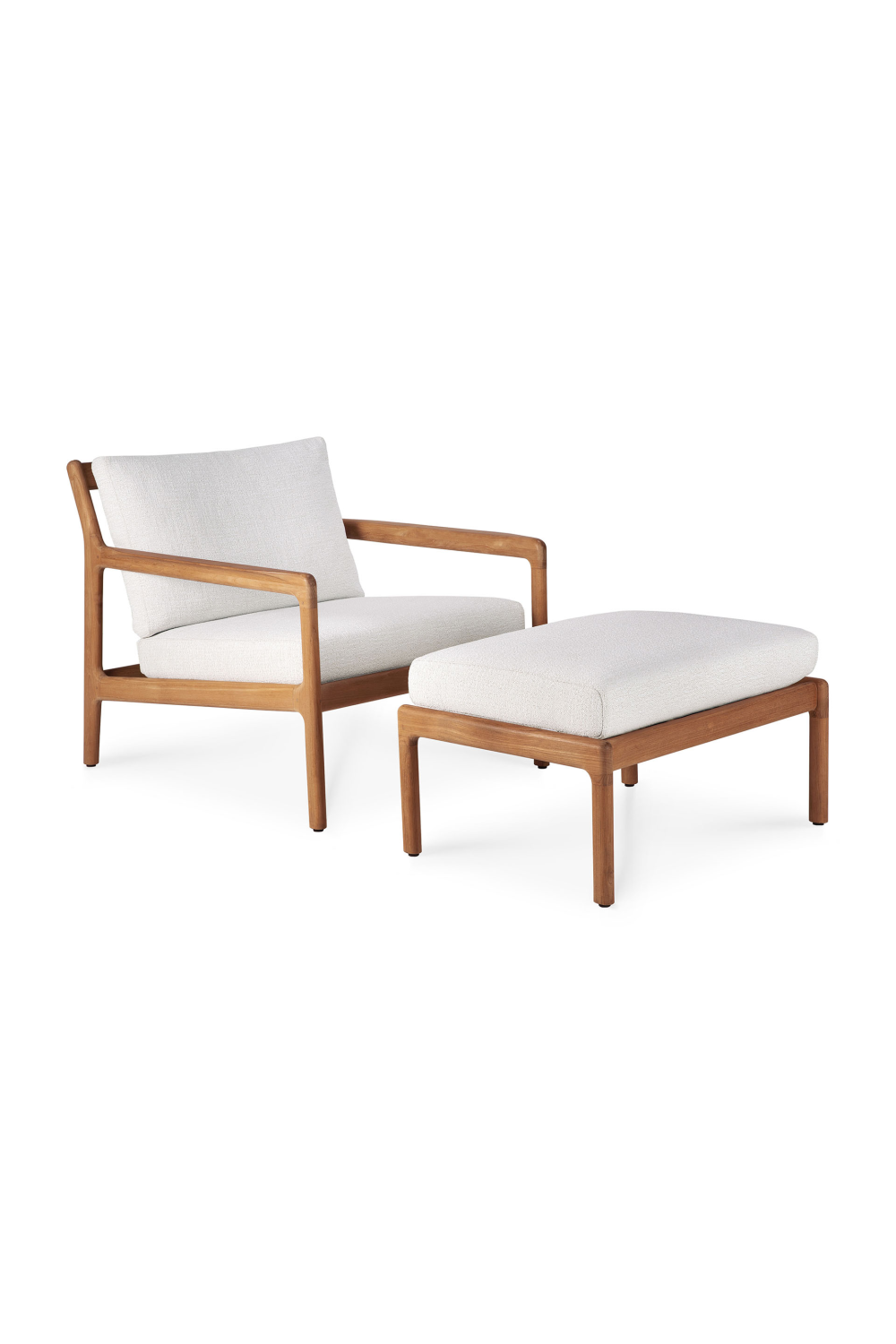 Natural Teak Outdoor Ottoman | Ethnicraft Jack | Oroa.com