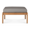Natural Teak Outdoor Ottoman | Ethnicraft Jack | Oroa.com