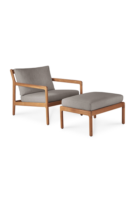 Natural Teak Outdoor Ottoman | Ethnicraft Jack | Oroa.com