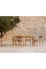 Teak Outdoor Dining Table – Bok – teak finish alternate view 8