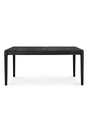 Black Teak Outdoor Dining Table | Ethnicraft Bok | OROA.COM