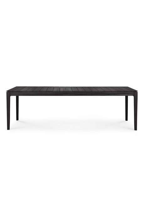 Black Teak Outdoor Dining Table | Ethnicraft Bok | OROA.COM